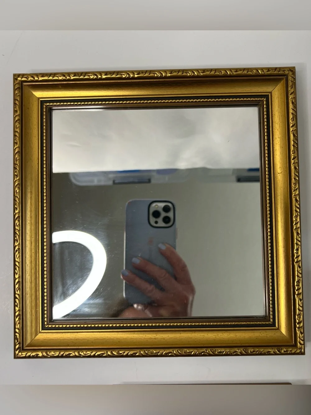 Vintage Gold Framed Decorative Mirrors Set of 5